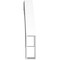 Ekena Millwork 4-in. W x 26-in. D x 26-in. H Merced Architectural Grade PVC Knee Brace BRCP04X26X26MRC - alternate 6